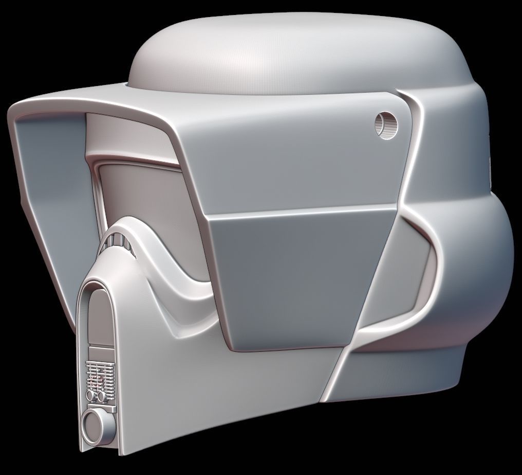 Scout Trooper Helmet from Star Wars 3D print model_10