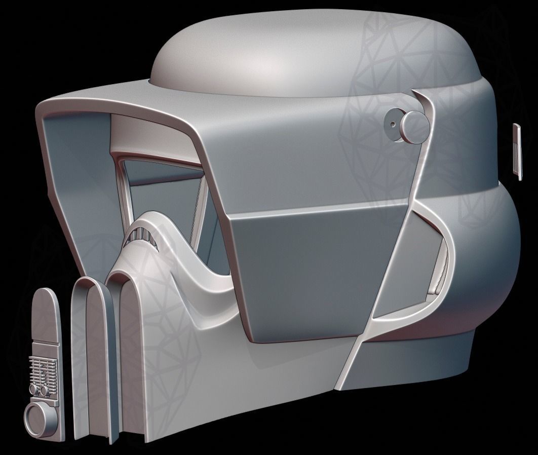 Scout Trooper Helmet from Star Wars 3D print model_9
