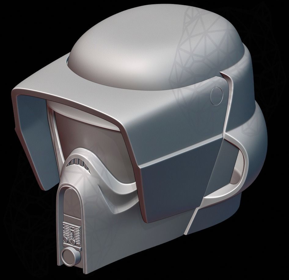 Scout Trooper Helmet from Star Wars 3D print model_6