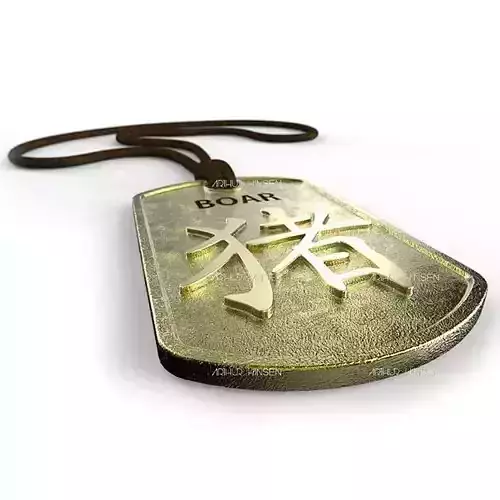 Rat Chinese Zodiac Pendant design