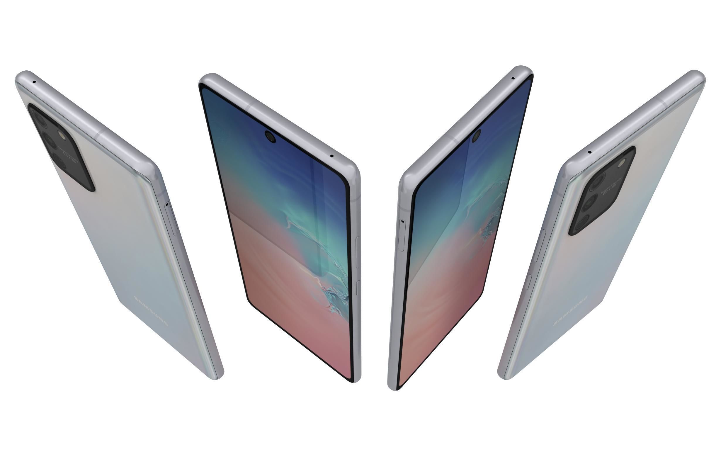 Samsung Galaxy S10 Lite Prism White 3D model_4