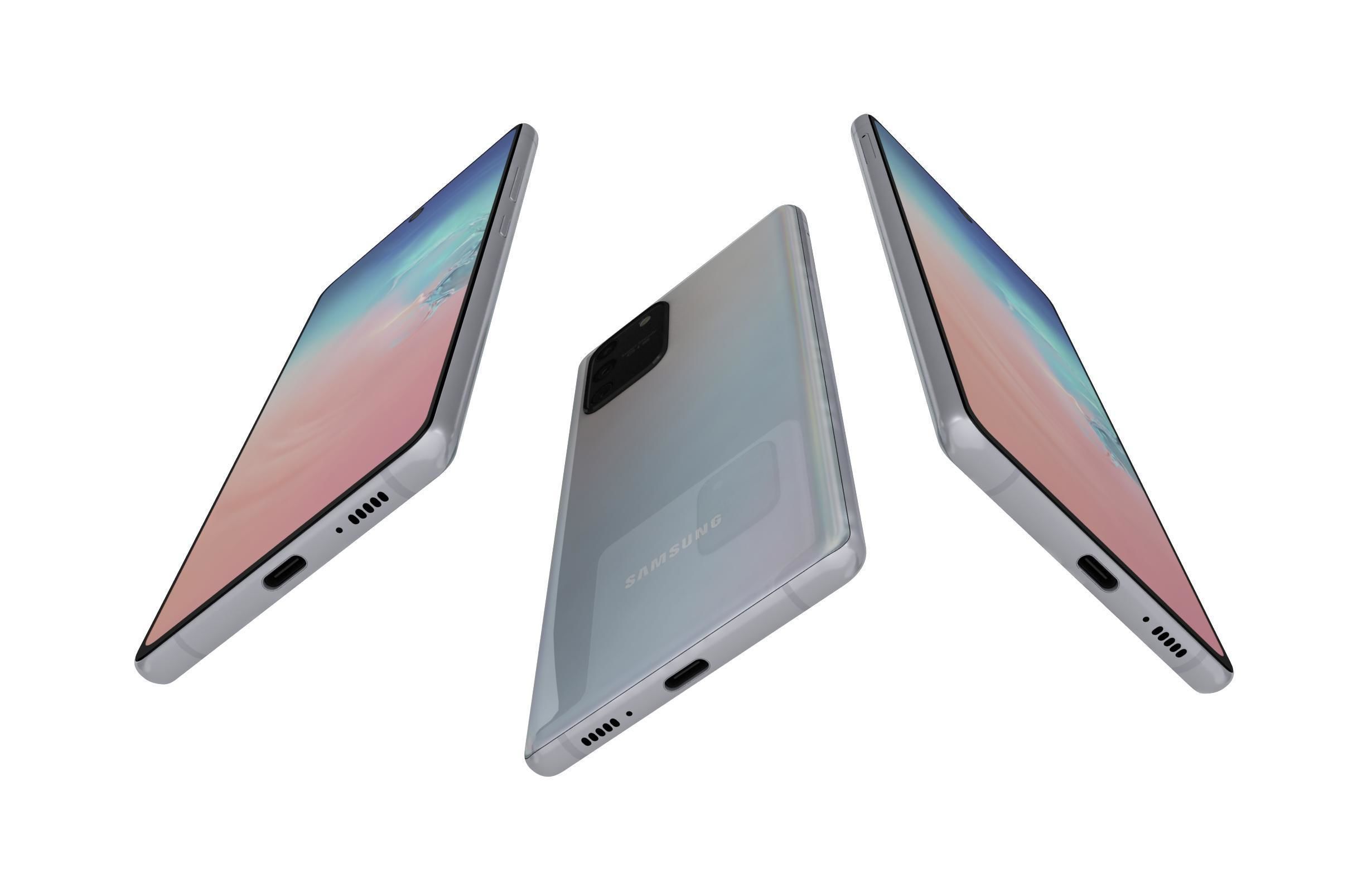 Samsung Galaxy S10 Lite Prism White 3D model_2