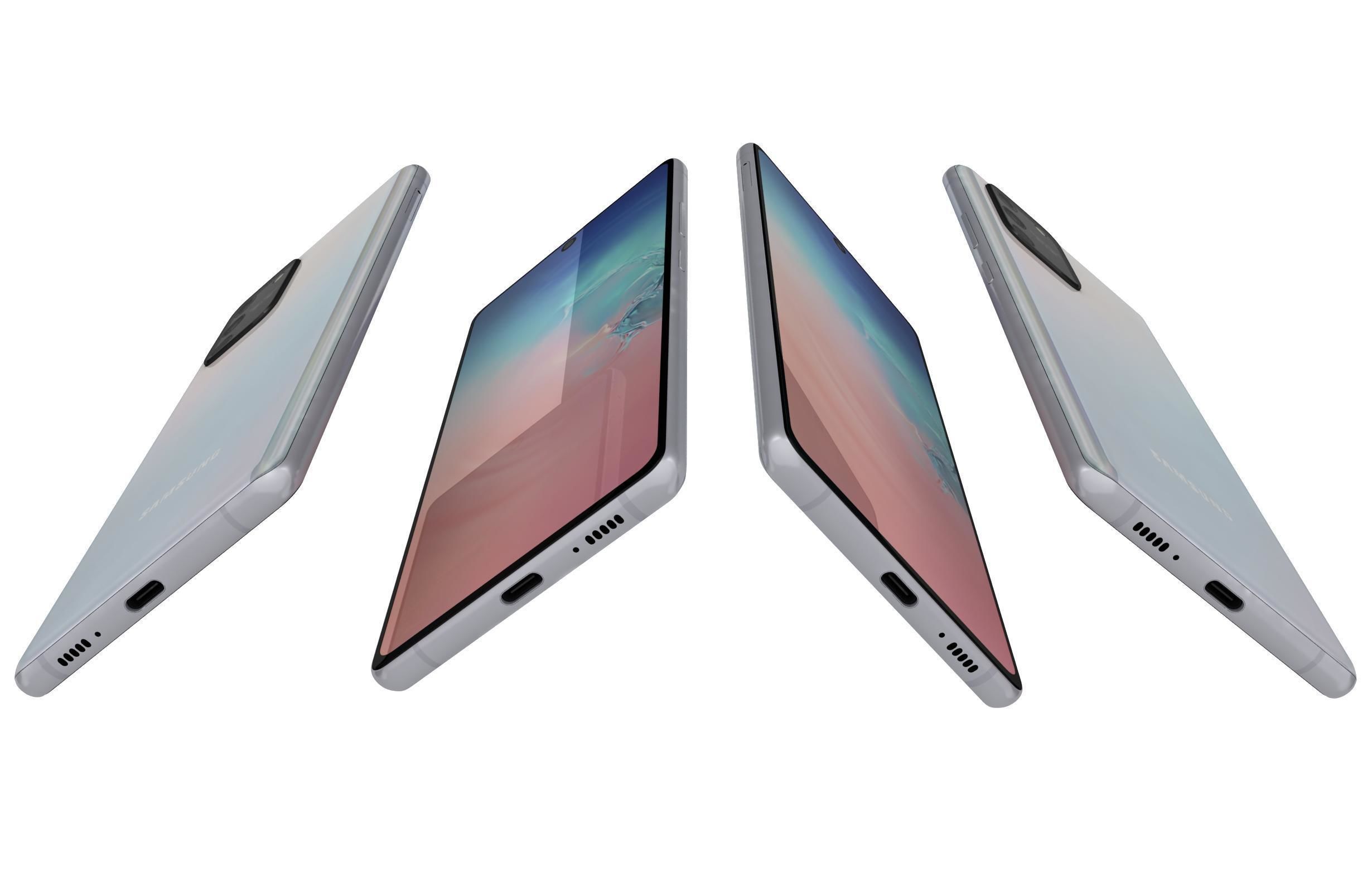 Samsung Galaxy S10 Lite Prism White 3D model_5