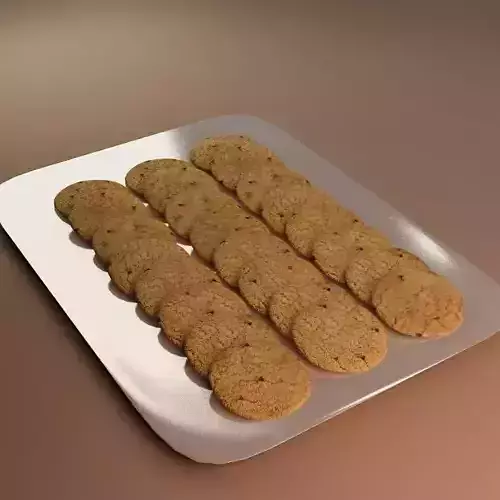 Cake 08  biscuit cake 3D model