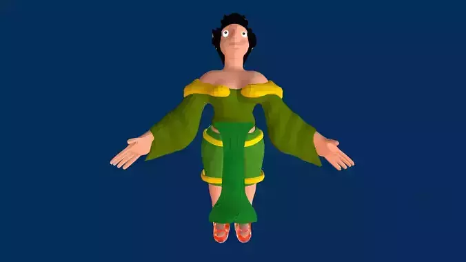 Low-Poly Character Style