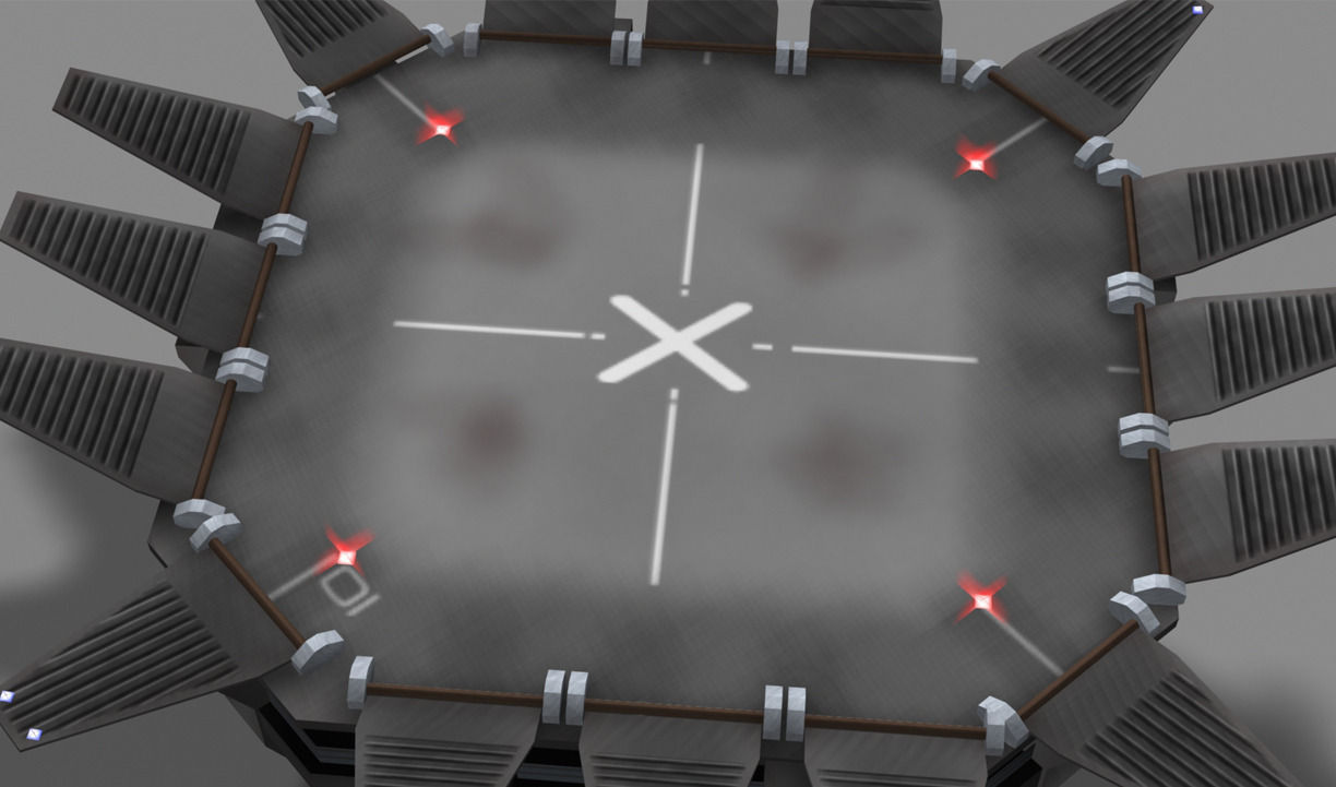 Landing Tower Low-poly 3D model_3