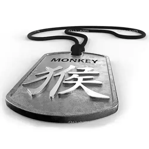 Monkey Chinese Zodiac Pendant design