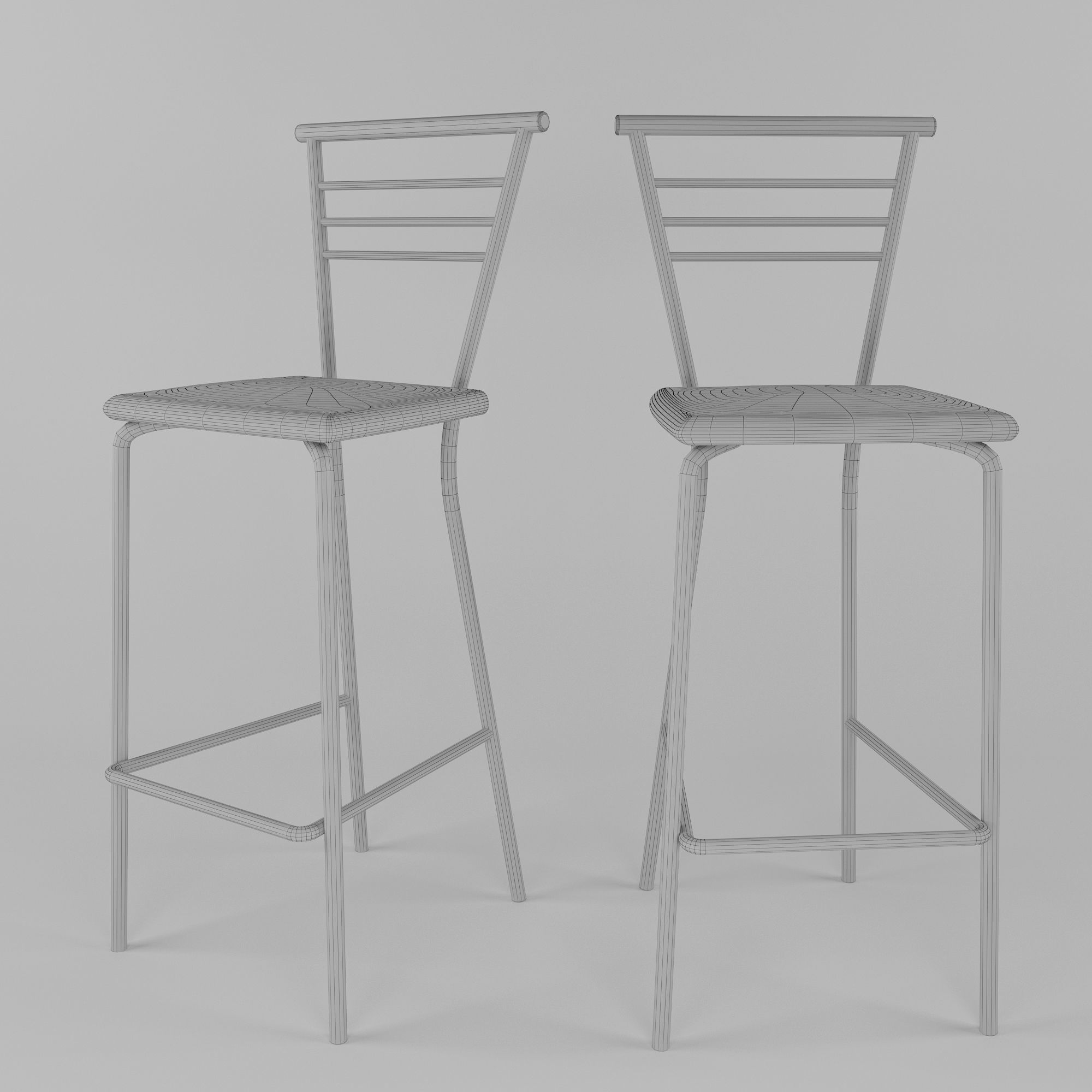 Bar Stool 3D model_1