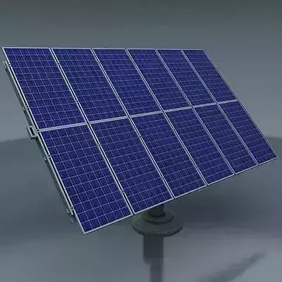 SOLAR set 1 panel Low-poly 3D model