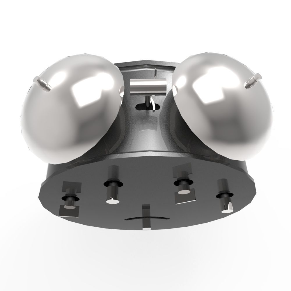 Alarm Clock Low-poly 3D model_3