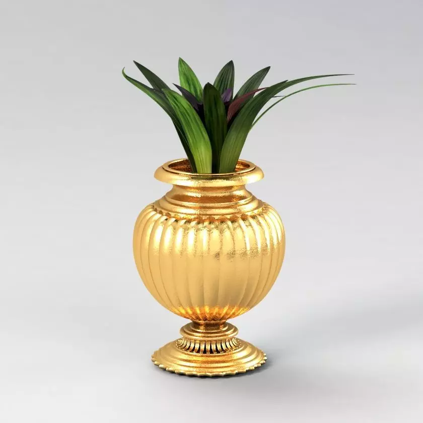 Vase Plant 3D model_0