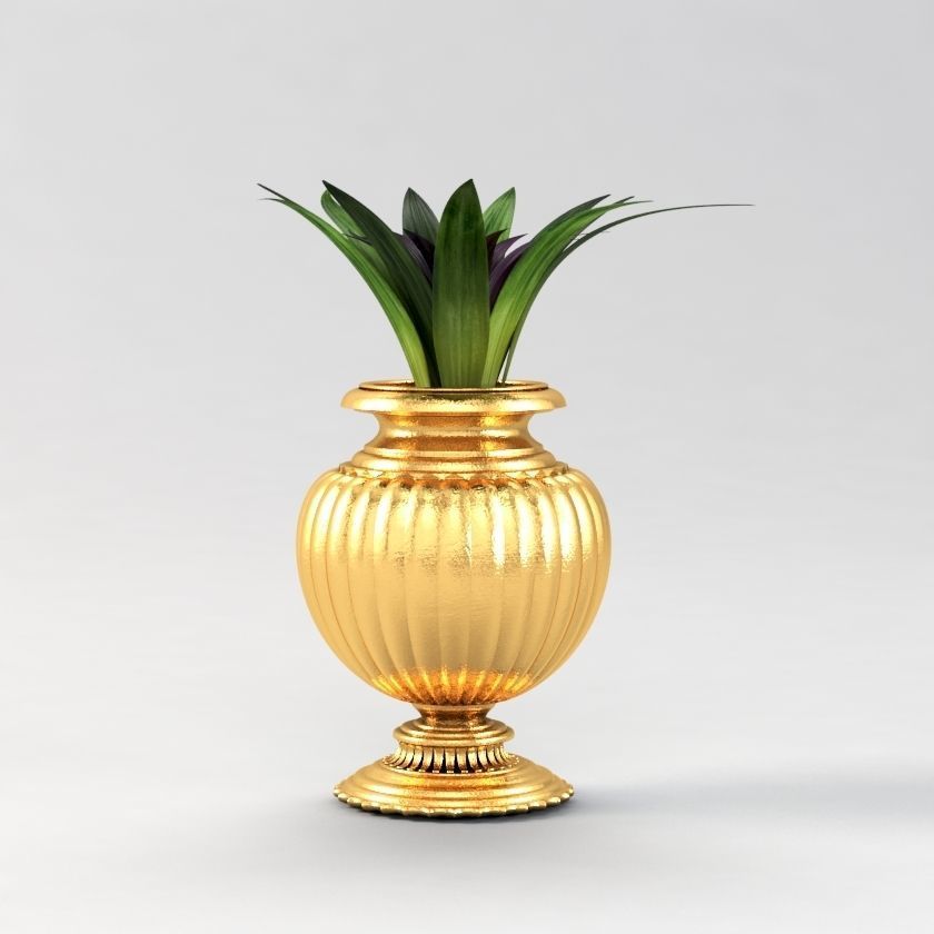Vase Plant 3D model_3