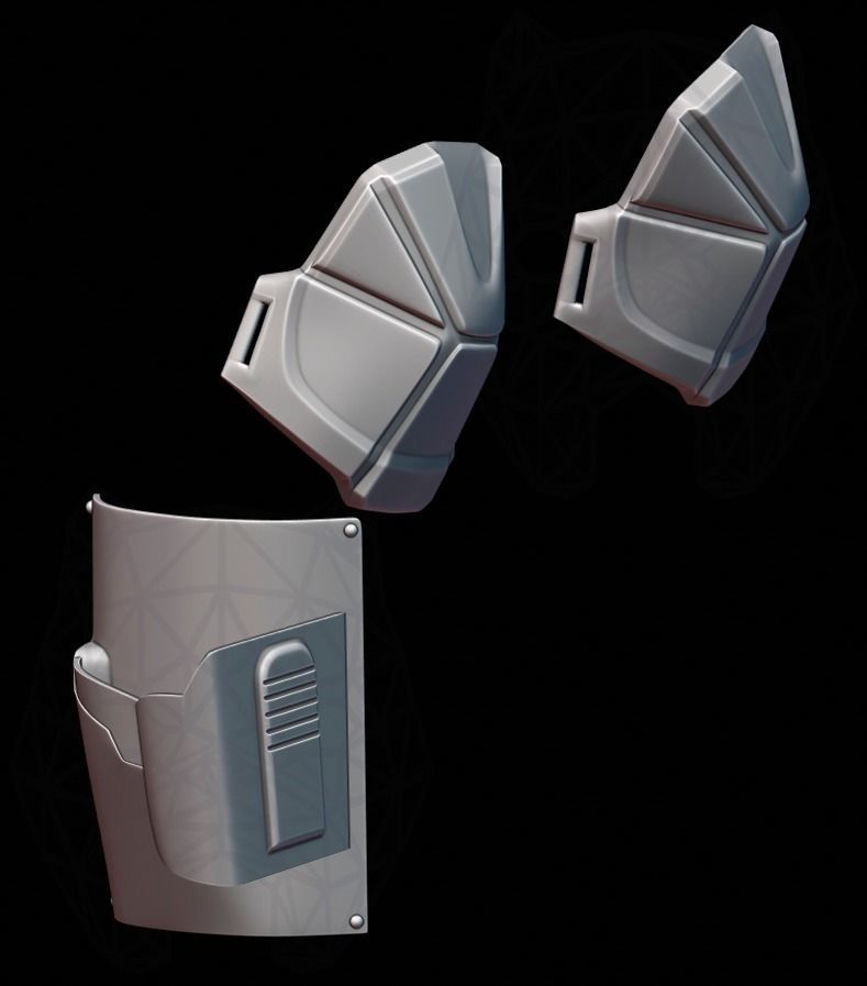 Scout Trooper Armor Set from Star Wars  3D print model_9