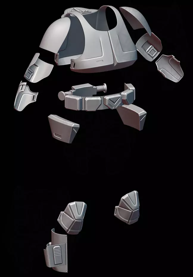 Scout Trooper Armor Set from Star Wars  3D print model_0