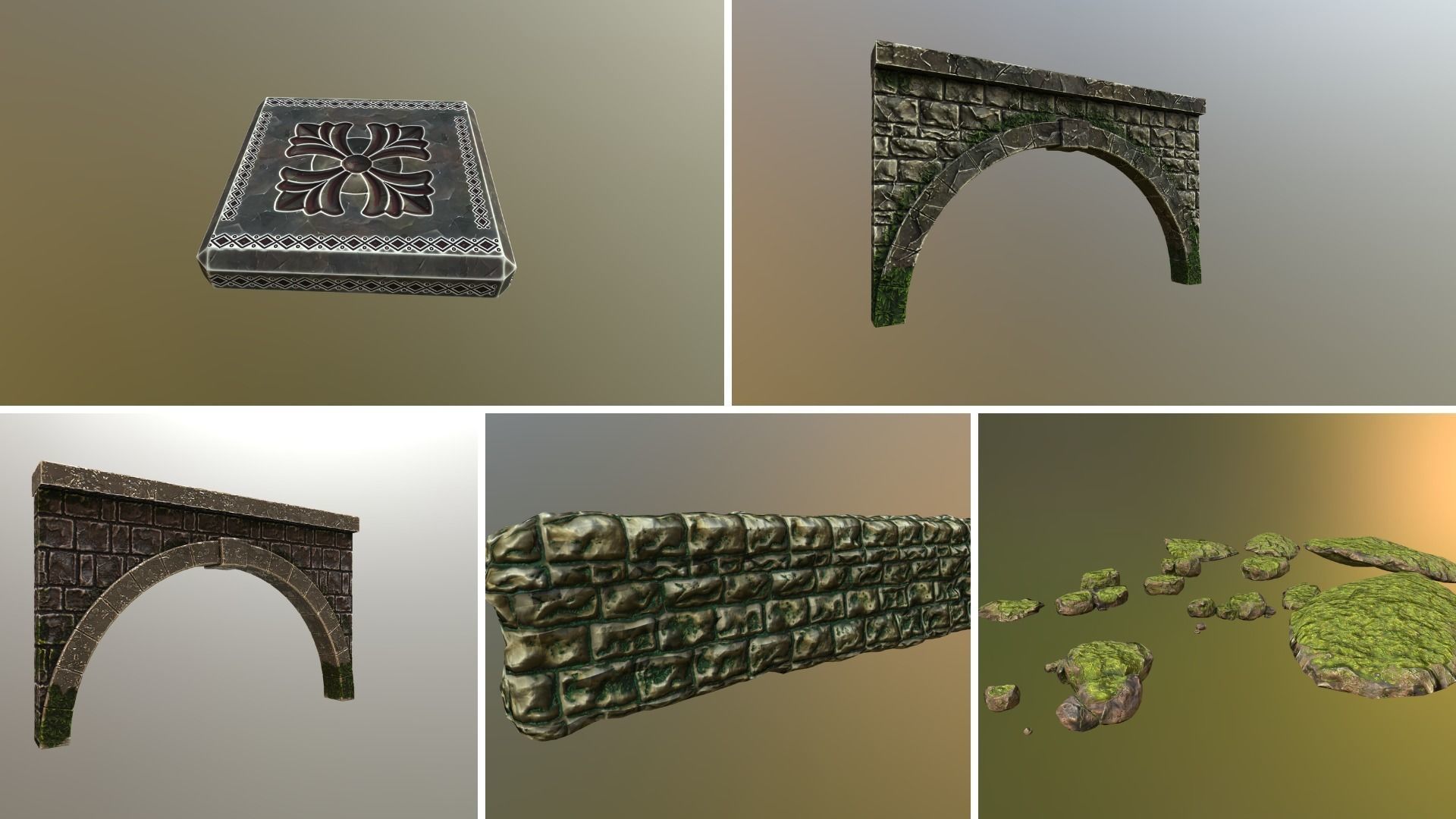 Magic World Platformer Low-poly 3D model_13
