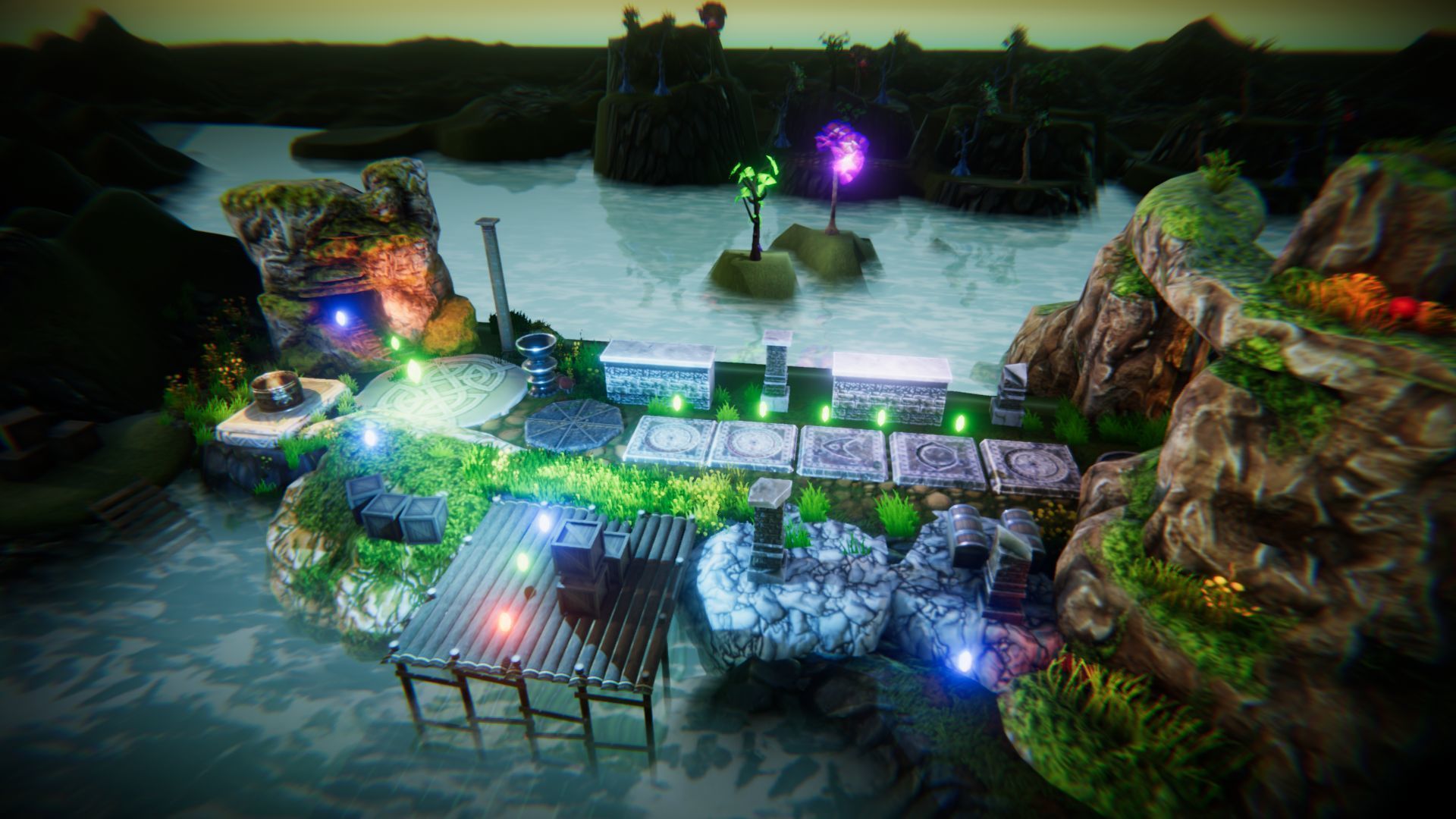 Magic World Platformer Low-poly 3D model_2