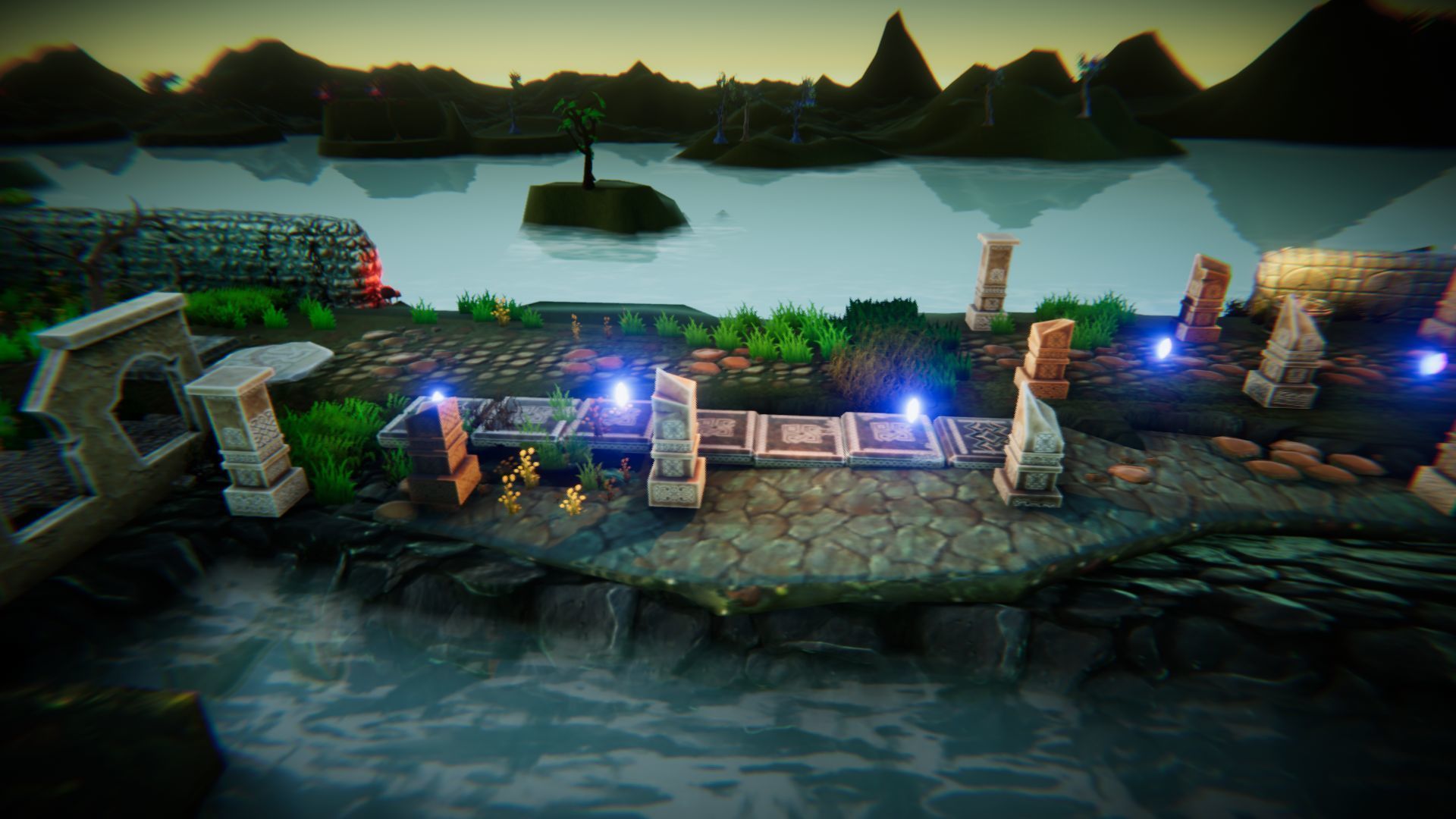 Magic World Platformer Low-poly 3D model_37