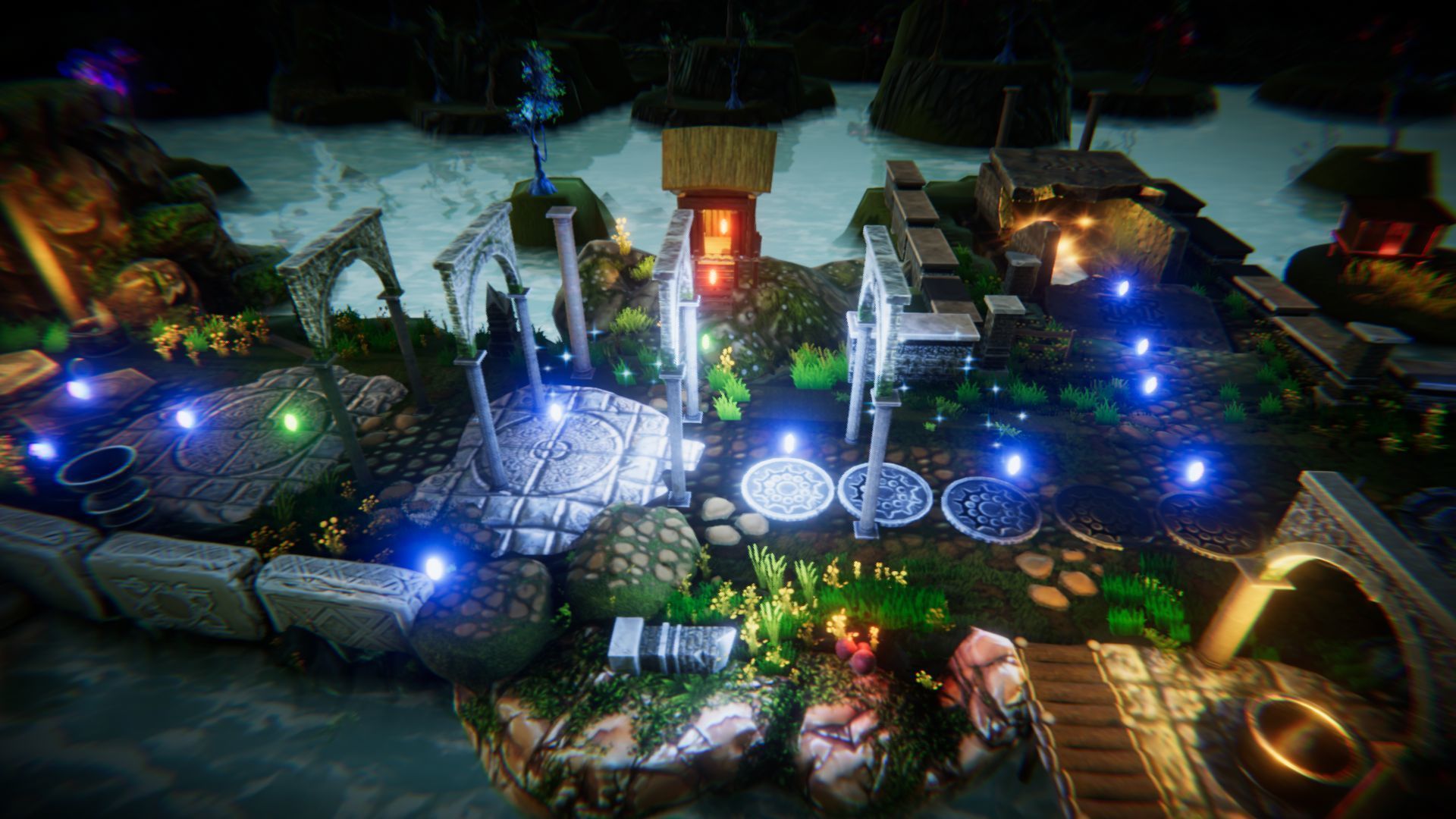Magic World Platformer Low-poly 3D model_6