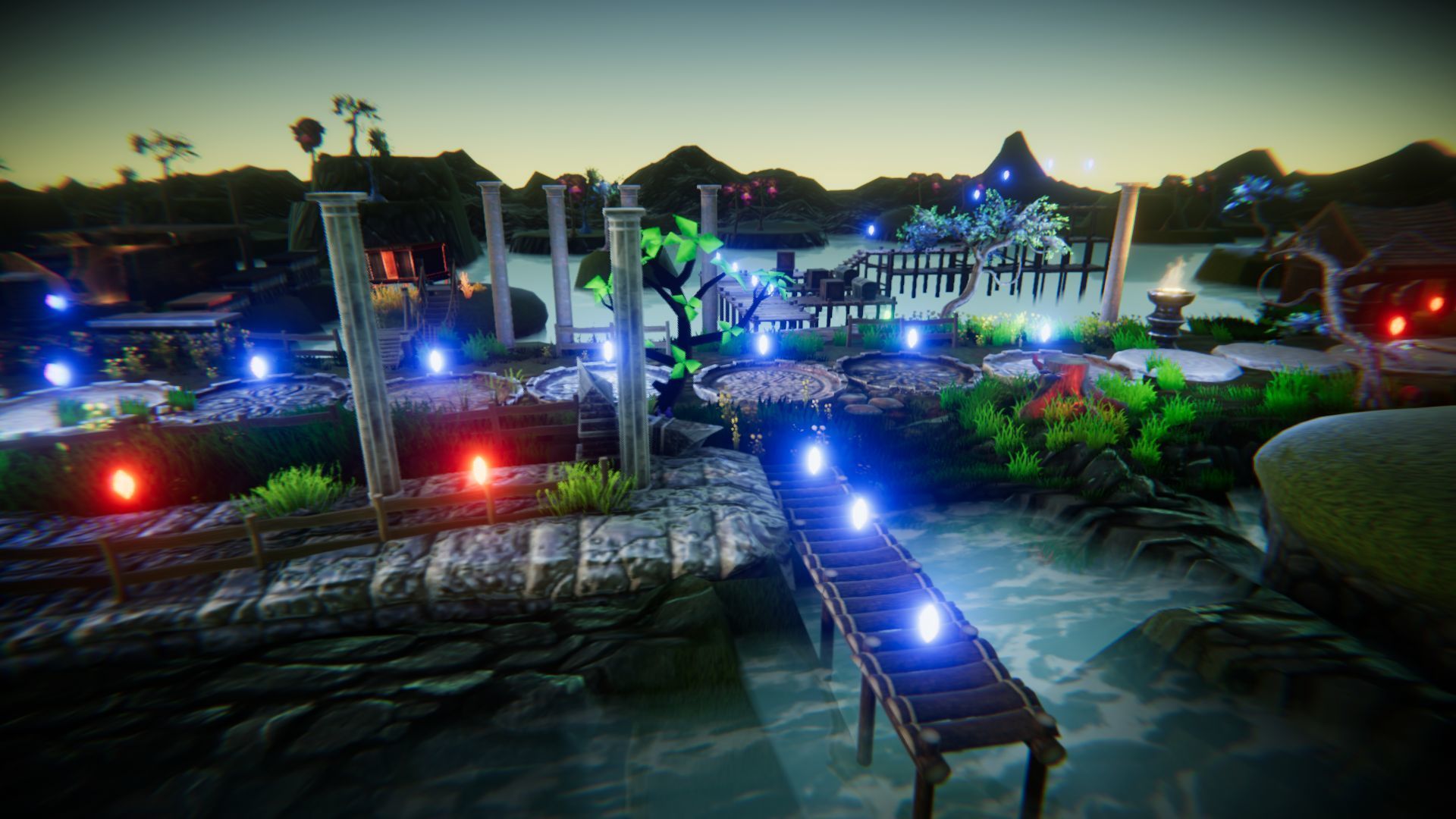 Magic World Platformer Low-poly 3D model_21
