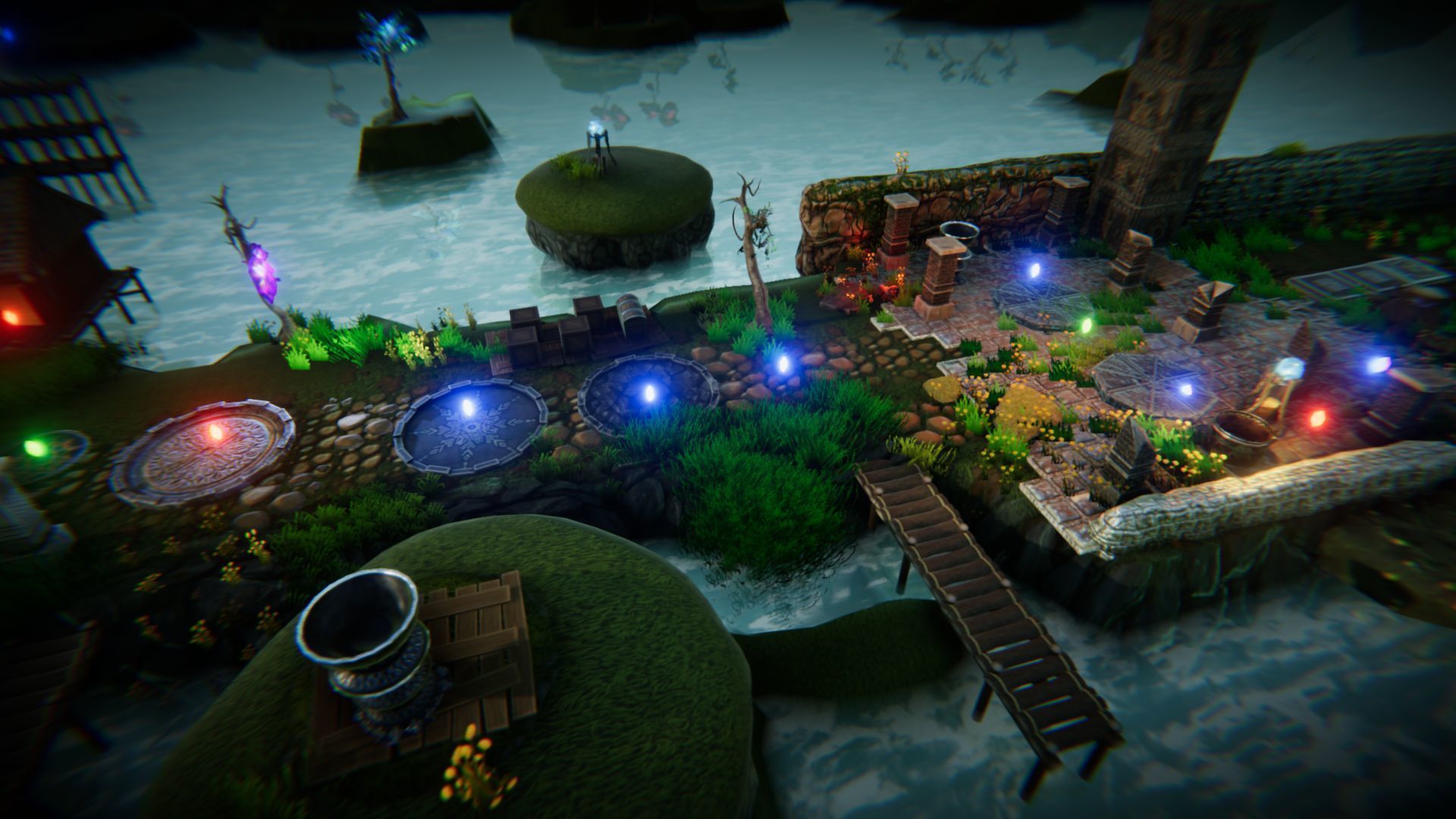 Magic World Platformer Low-poly 3D model_31