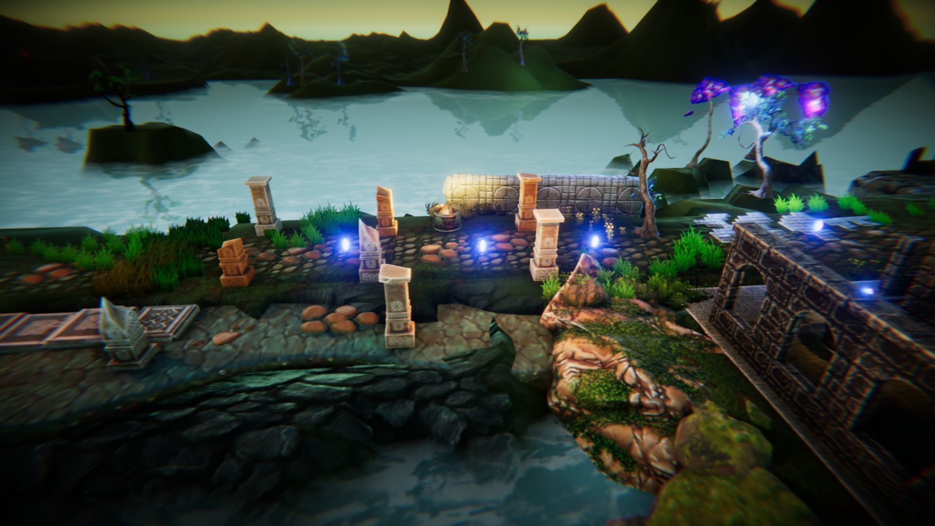Magic World Platformer Low-poly 3D model_38