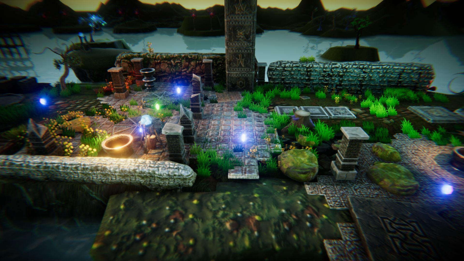 Magic World Platformer Low-poly 3D model_34