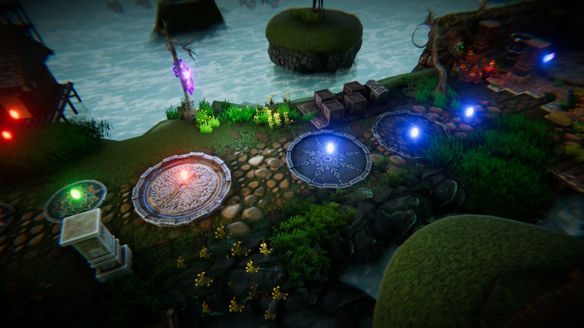 Magic World Platformer Low-poly 3D model_28