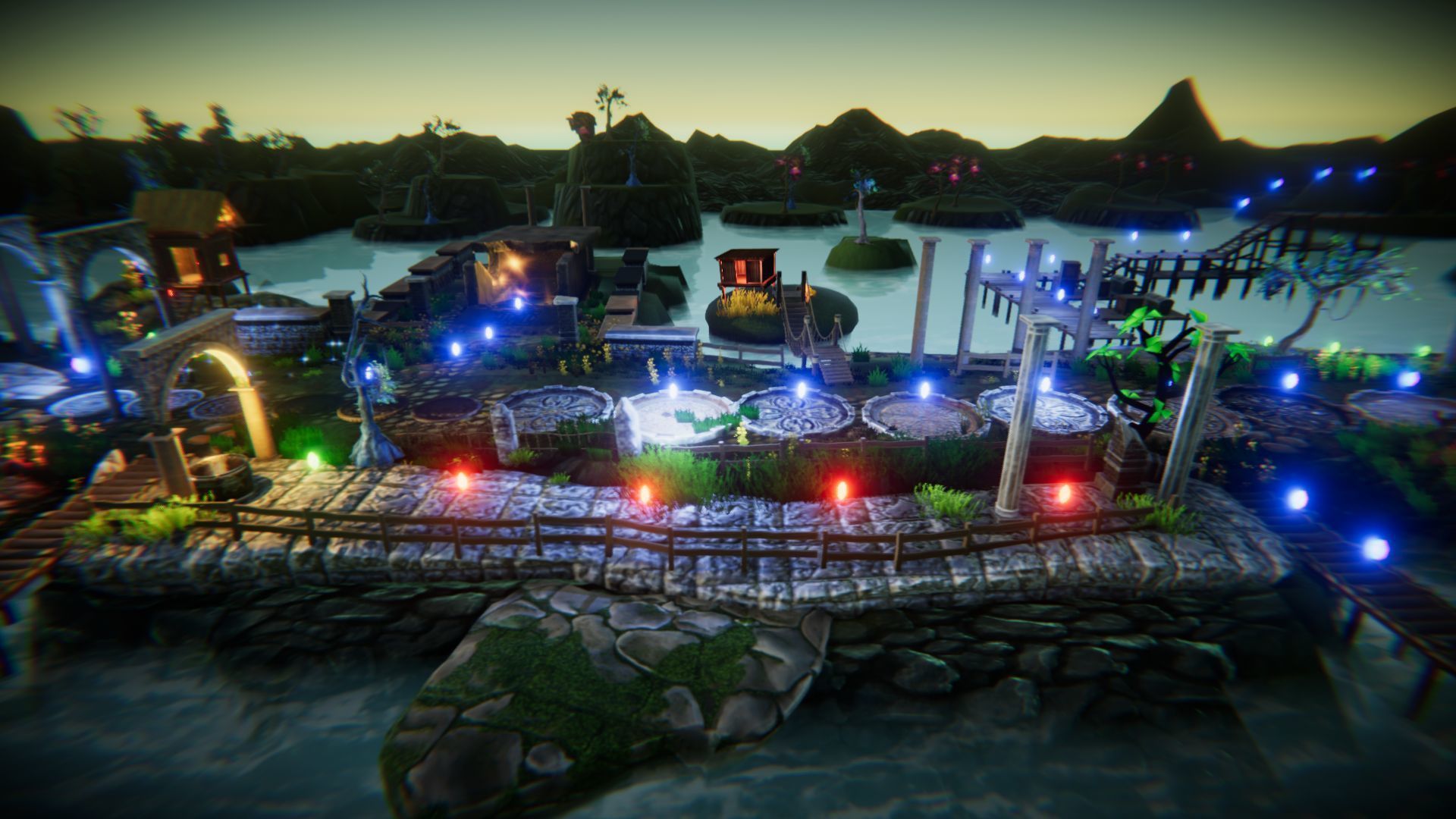 Magic World Platformer Low-poly 3D model_19