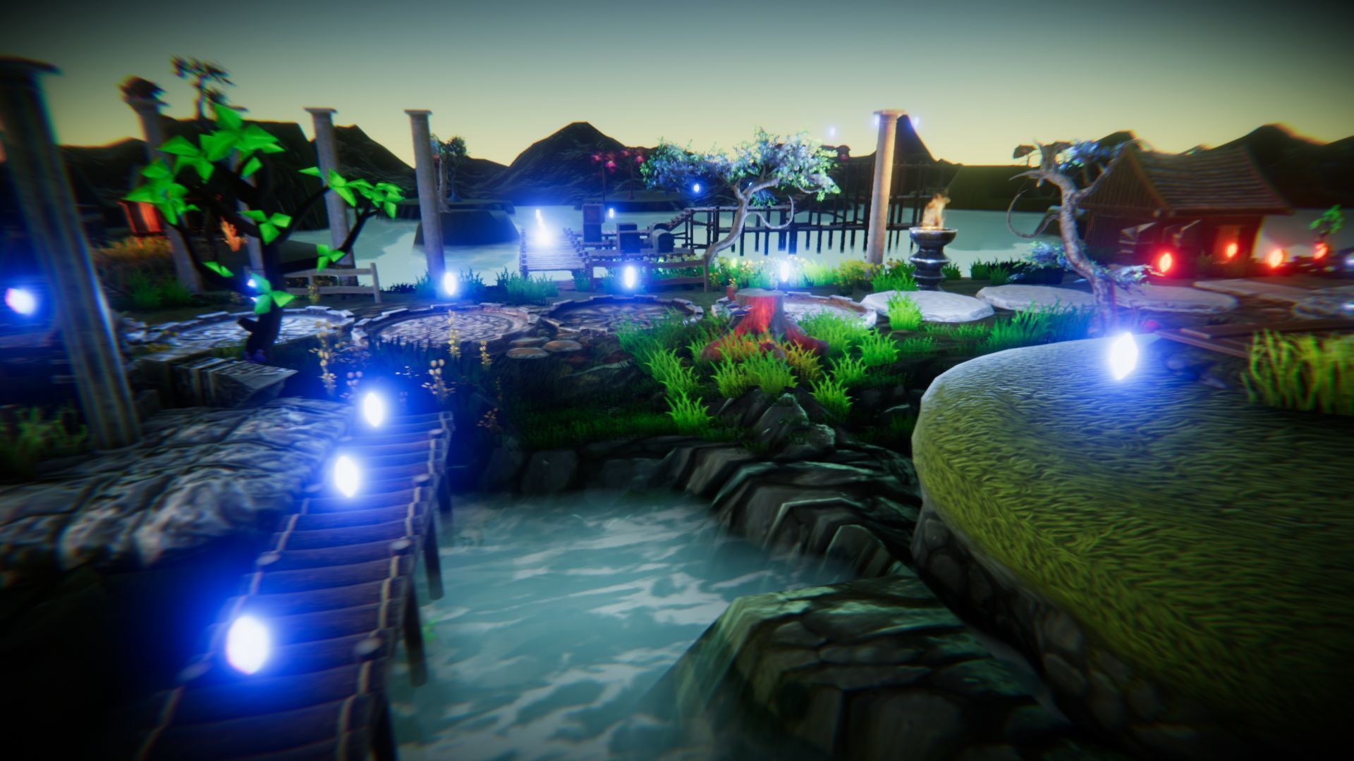 Magic World Platformer Low-poly 3D model_23