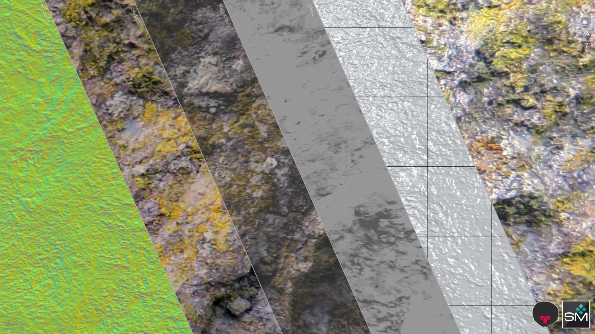 Mossy stone pbr Texture_4
