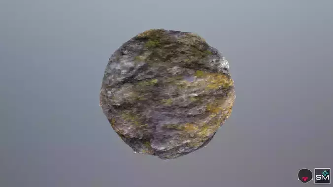 Mossy stone pbr Texture