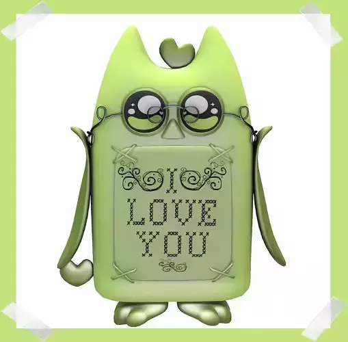 Cute Love Owl