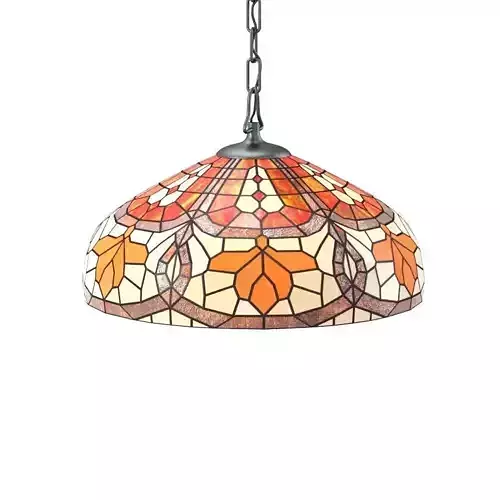 Tiffany Leaf Design Ceiling Pendant Lamp