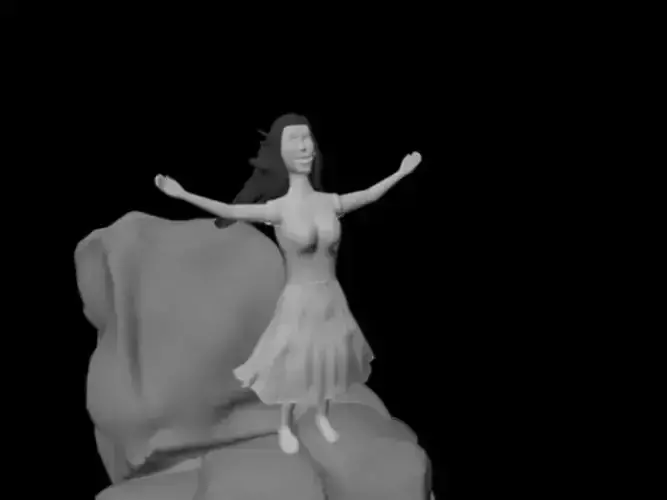 Woman Sculpture 3D model