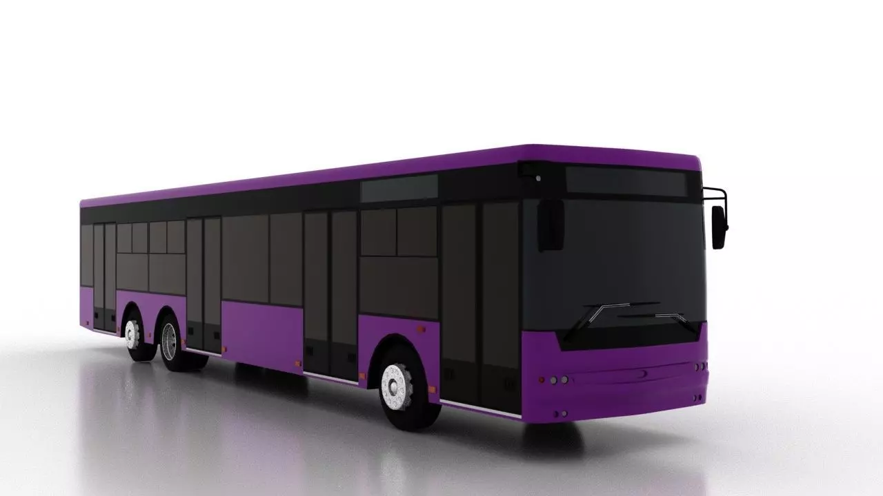 Bus Bogdan A80110 Low Low-poly 3D model_0