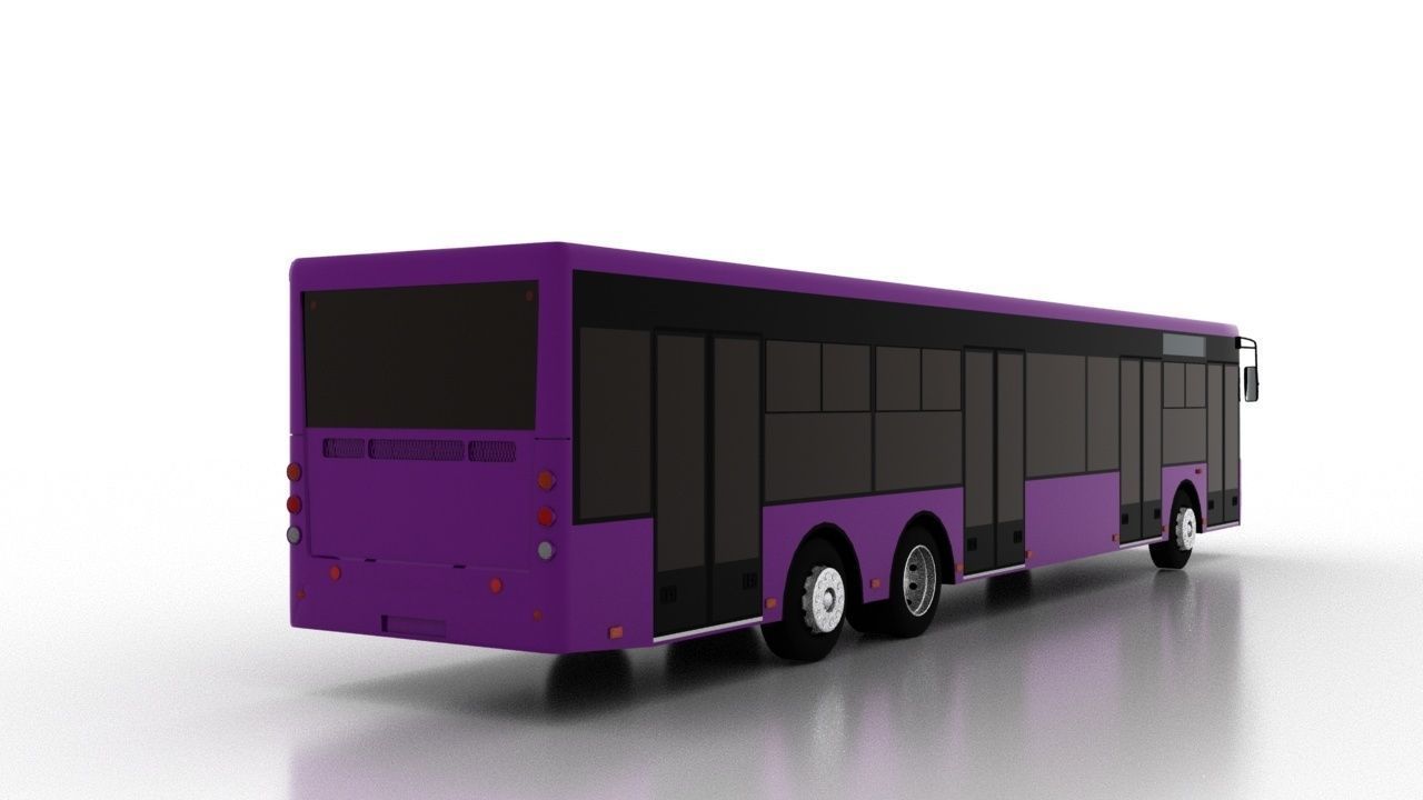 Bus Bogdan A80110 Low Low-poly 3D model_5