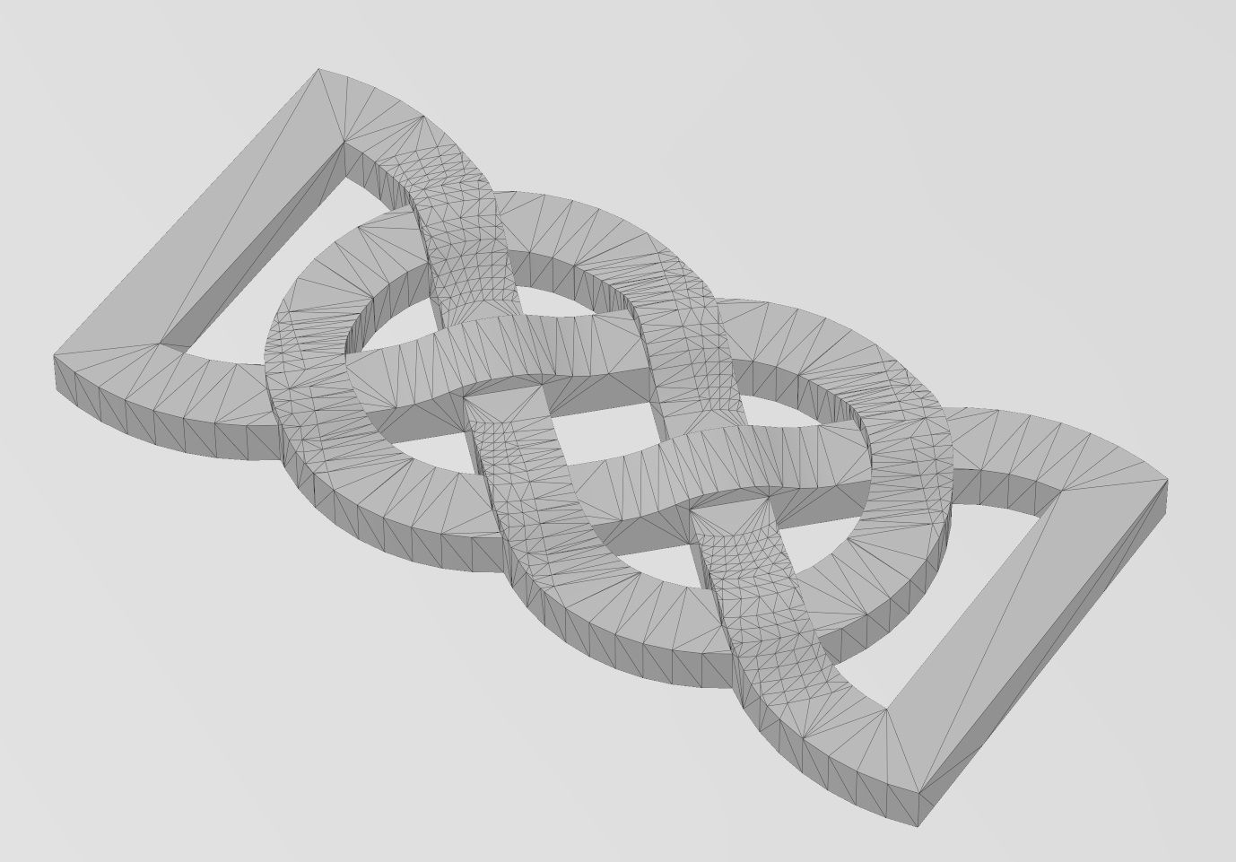 Collection of basic celtic knots ornaments 3D print model_24