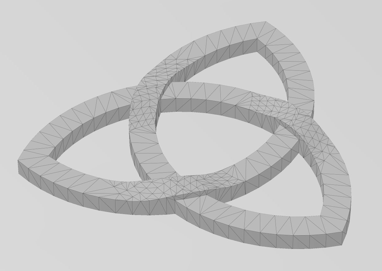 Collection of basic celtic knots ornaments 3D print model_25