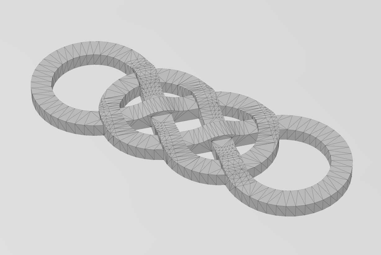 Collection of basic celtic knots ornaments 3D print model_26