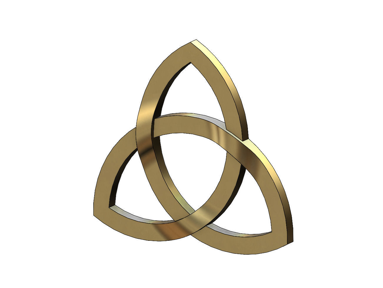 Collection of basic celtic knots ornaments 3D print model_12