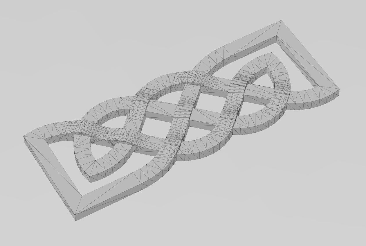 Collection of basic celtic knots ornaments 3D print model_21