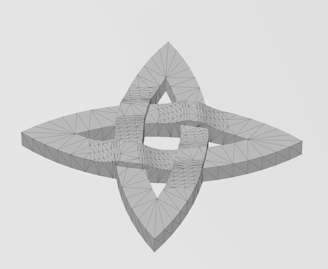 Collection of basic celtic knots ornaments 3D print model_20