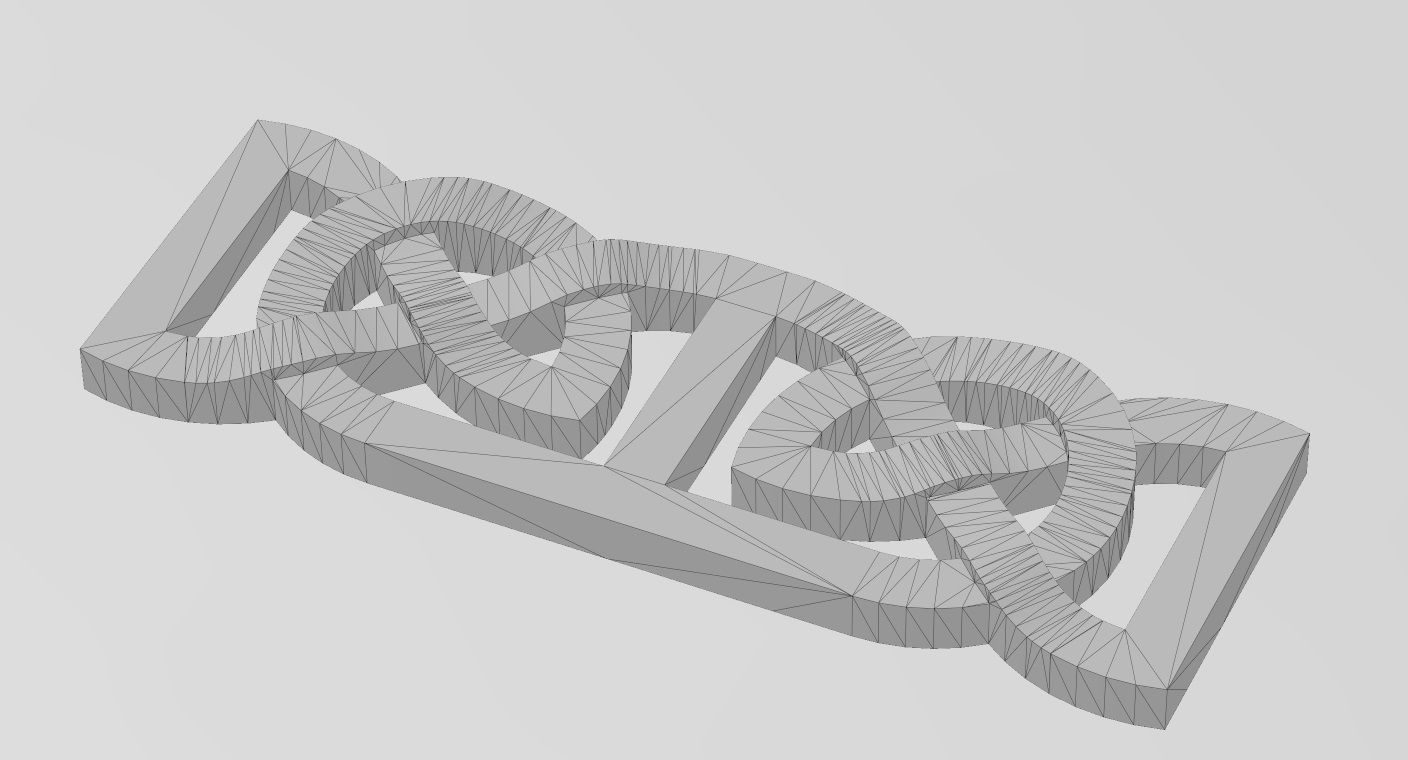 Collection of basic celtic knots ornaments 3D print model_23