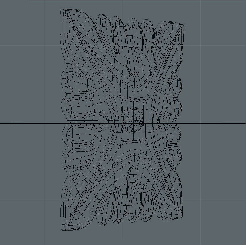 Square decoration 3D model_4