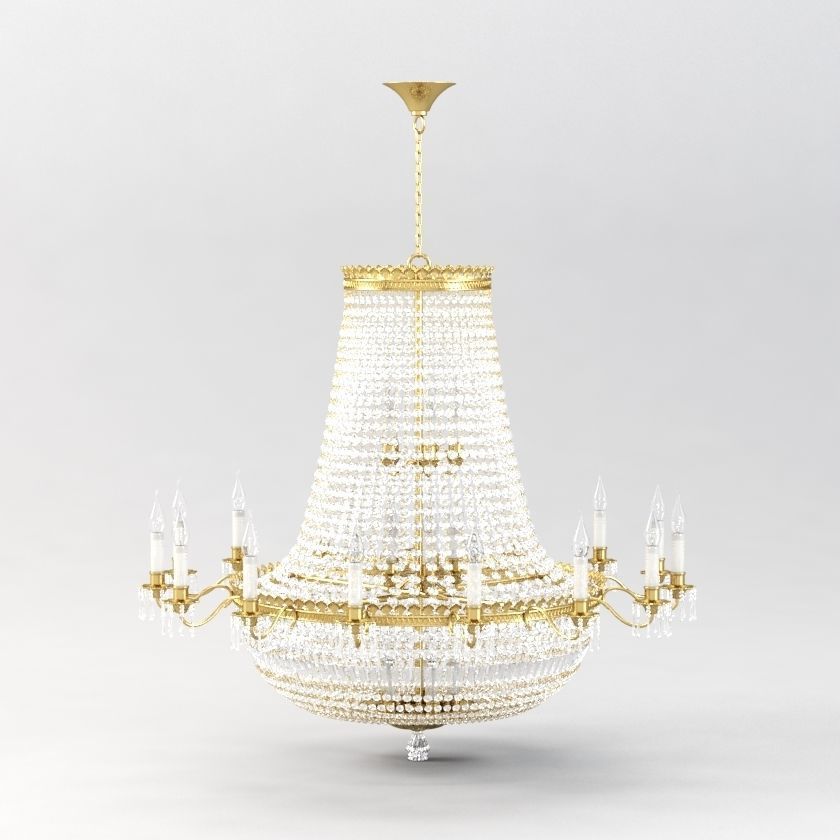 Impex Hamburg Empire Strass Crystal Chandelier 3D model_3