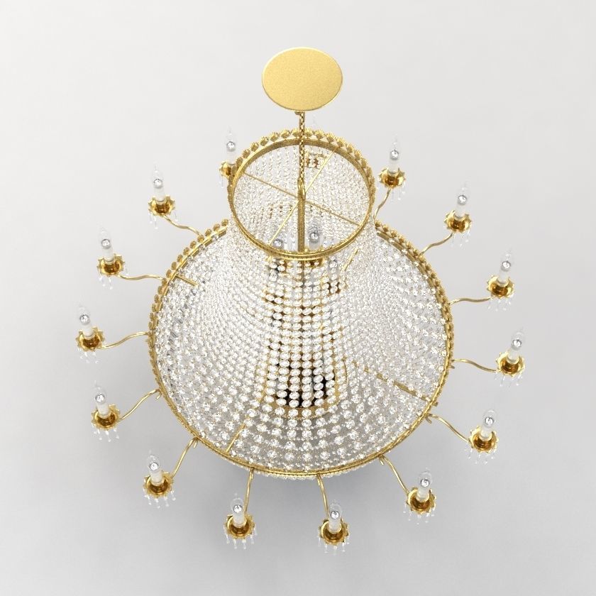 Impex Hamburg Empire Strass Crystal Chandelier 3D model_4