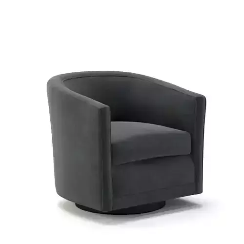 Handsome Swivel Barrel Chair 3D model