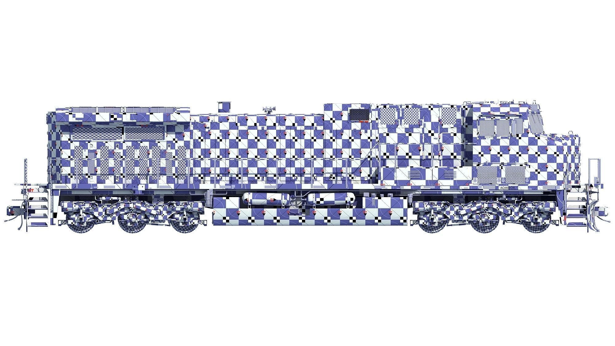 Locomotive GE AC4400CW BNSF 3D model_11