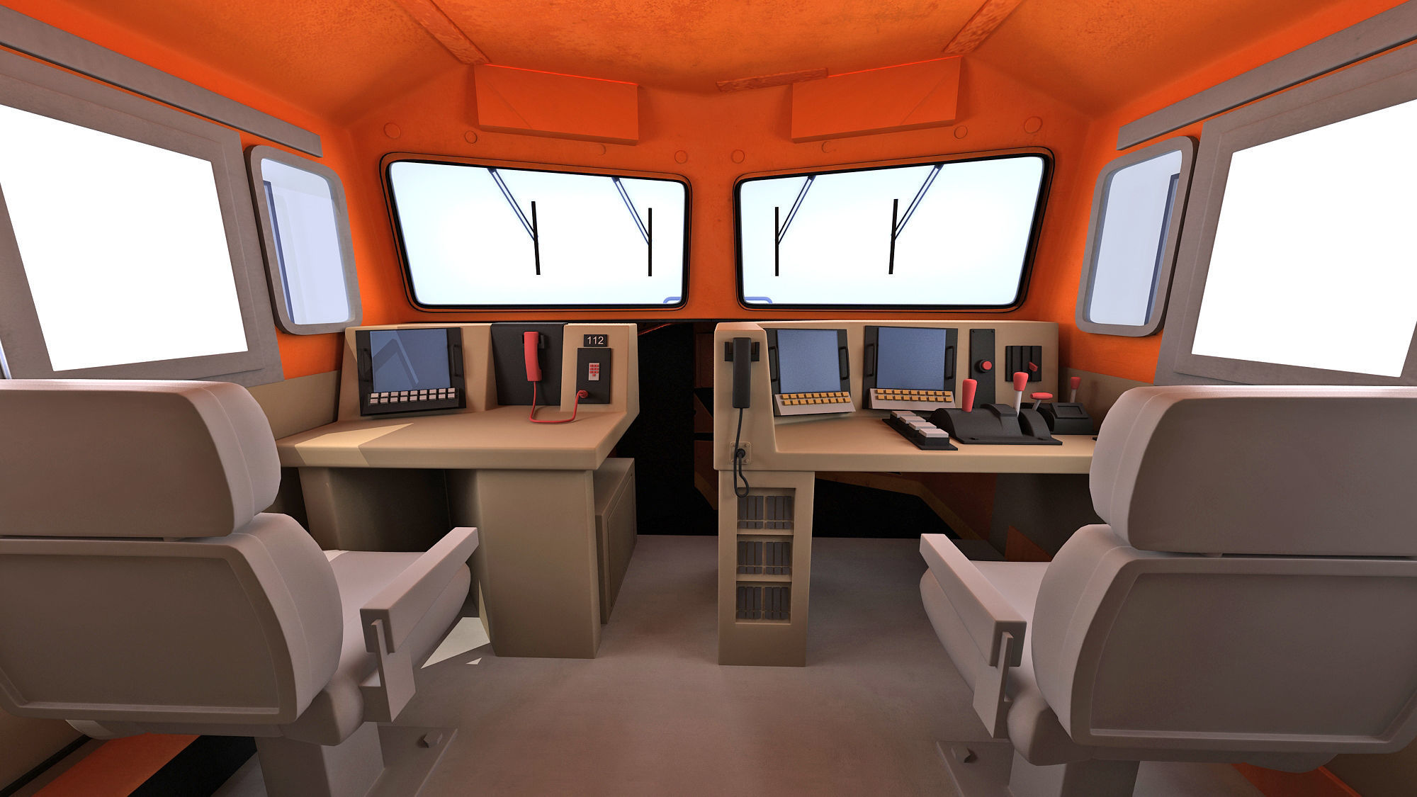 Locomotive GE AC4400CW BNSF 3D model_8