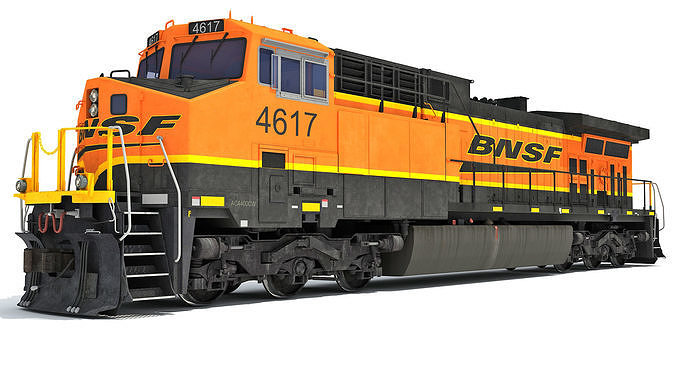 Locomotive GE AC4400CW BNSF 3D model